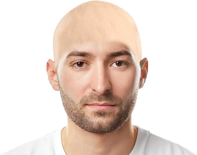 Iceyyyy 6 Piece Bald Cap for Adults - Latex Bald Cap with Head Wig Cap Costume Accessory for Halloween Theme Party Decorations Supplies - Image 3